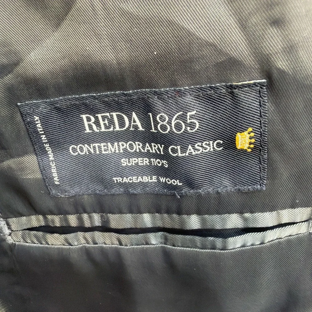 Jos A Bank Sport Coat 43R‎ Gray Plaid Wool Blazer Reserve Reda 1865